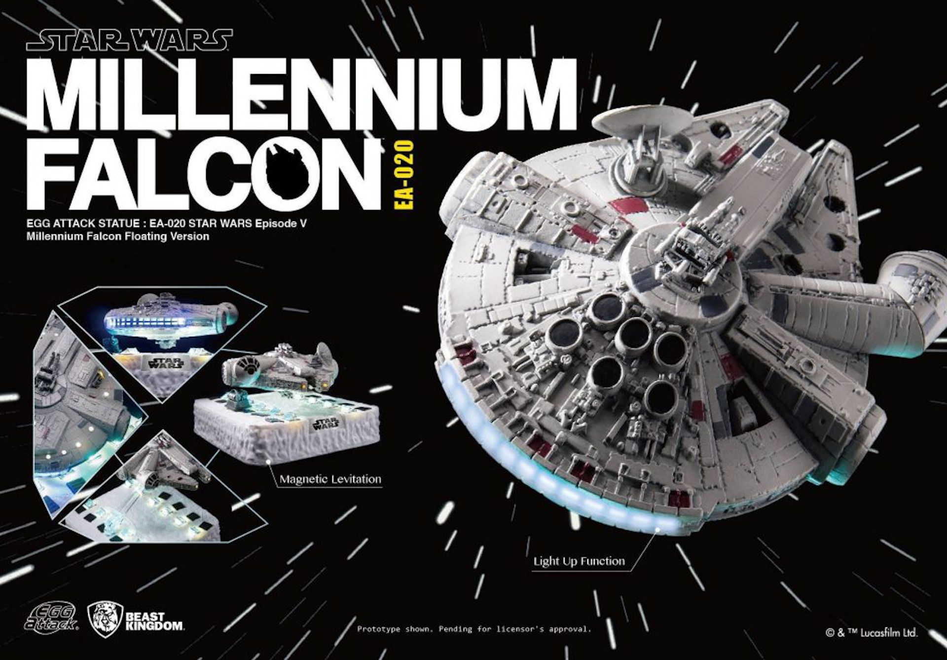 Il Millennium Falcon a levitazione magnetica