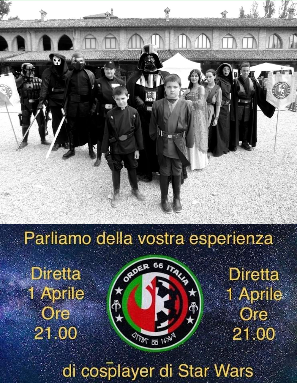 Order 66 Italia: Live sul Cosplay